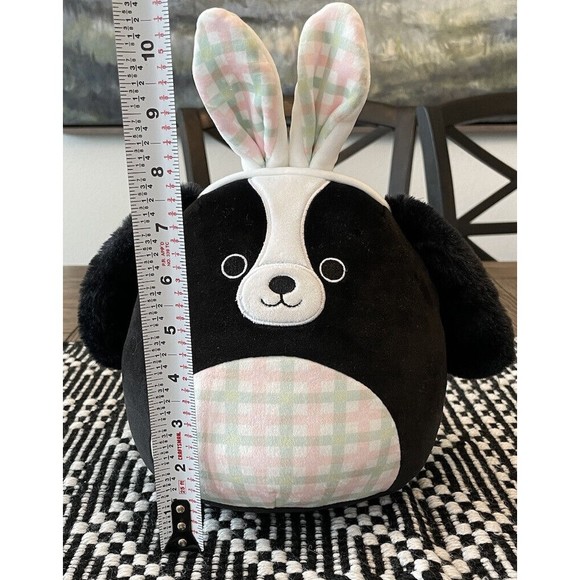 Squishmallow 8" Nathaniel Cocker Spaniel Dog Bunny Ears Easter Plush Retired - Picture 2 of 8